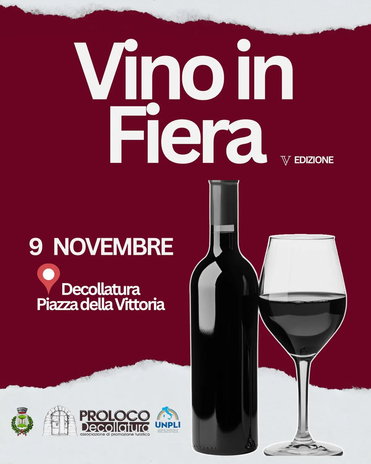 Locandina evento Vino in fiera