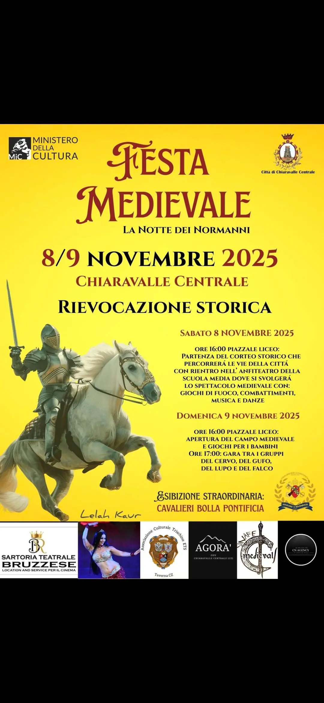 Locandina evento Festa medievale