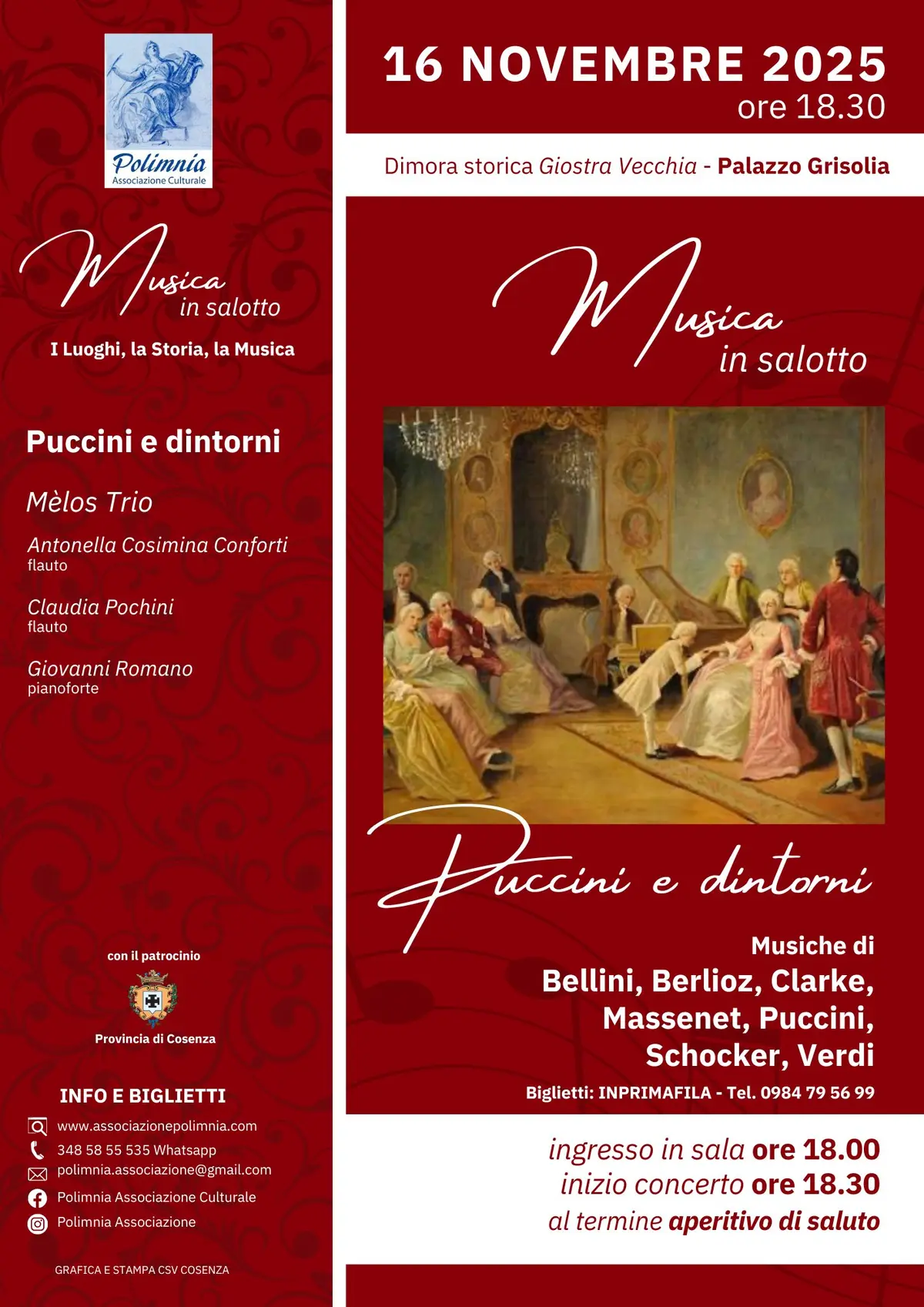 Locandina evento Musica in Salotto
