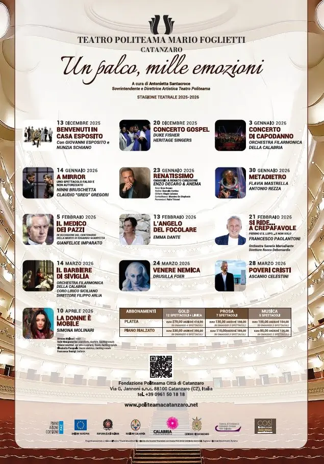 Locandina evento Un palco mille emozioni