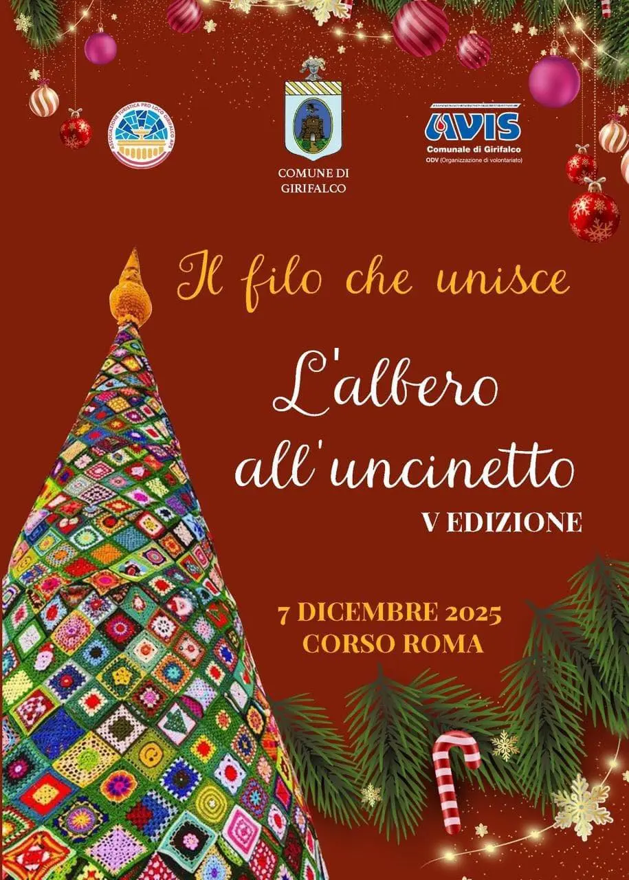 Locandina evento Albero all uncinetto