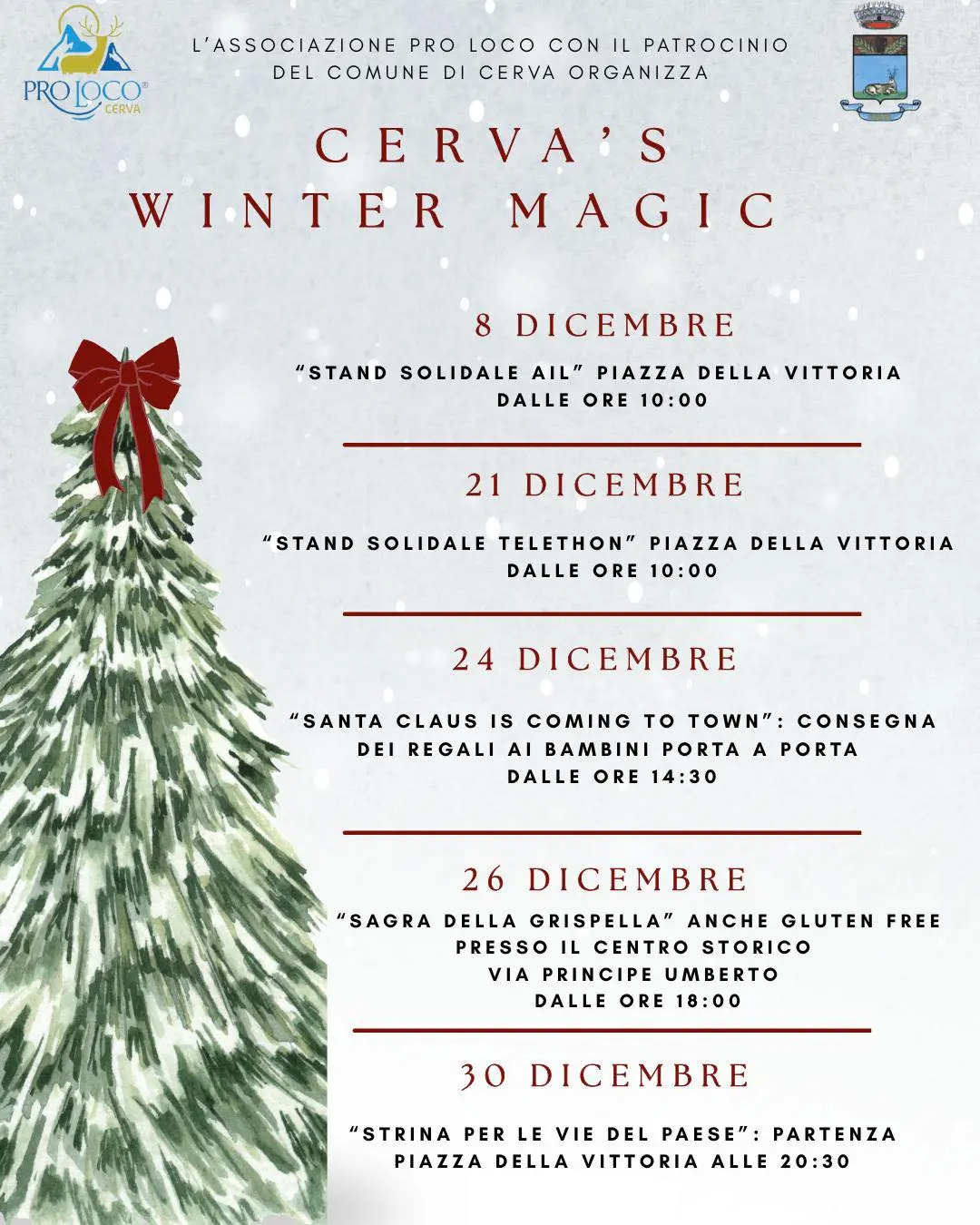 Locandina evento Natale a Cerva