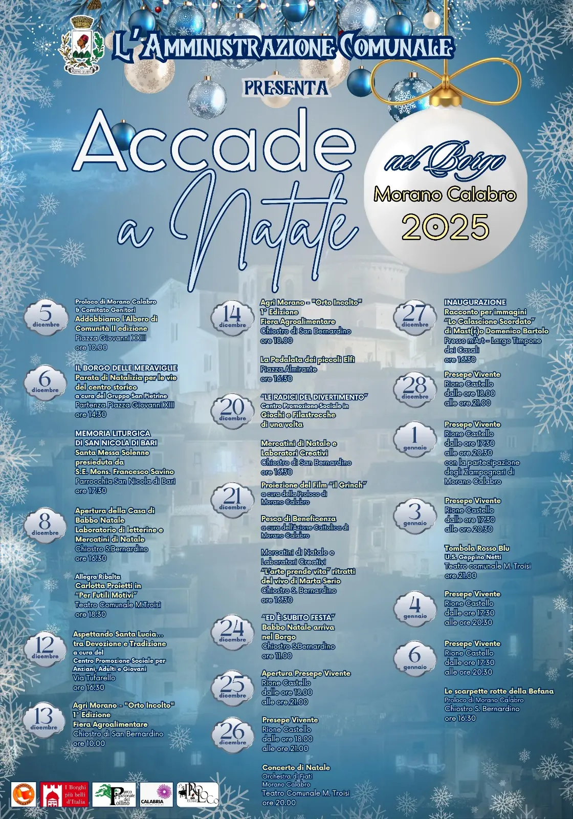 Locandina evento Natale a Morano Calabro