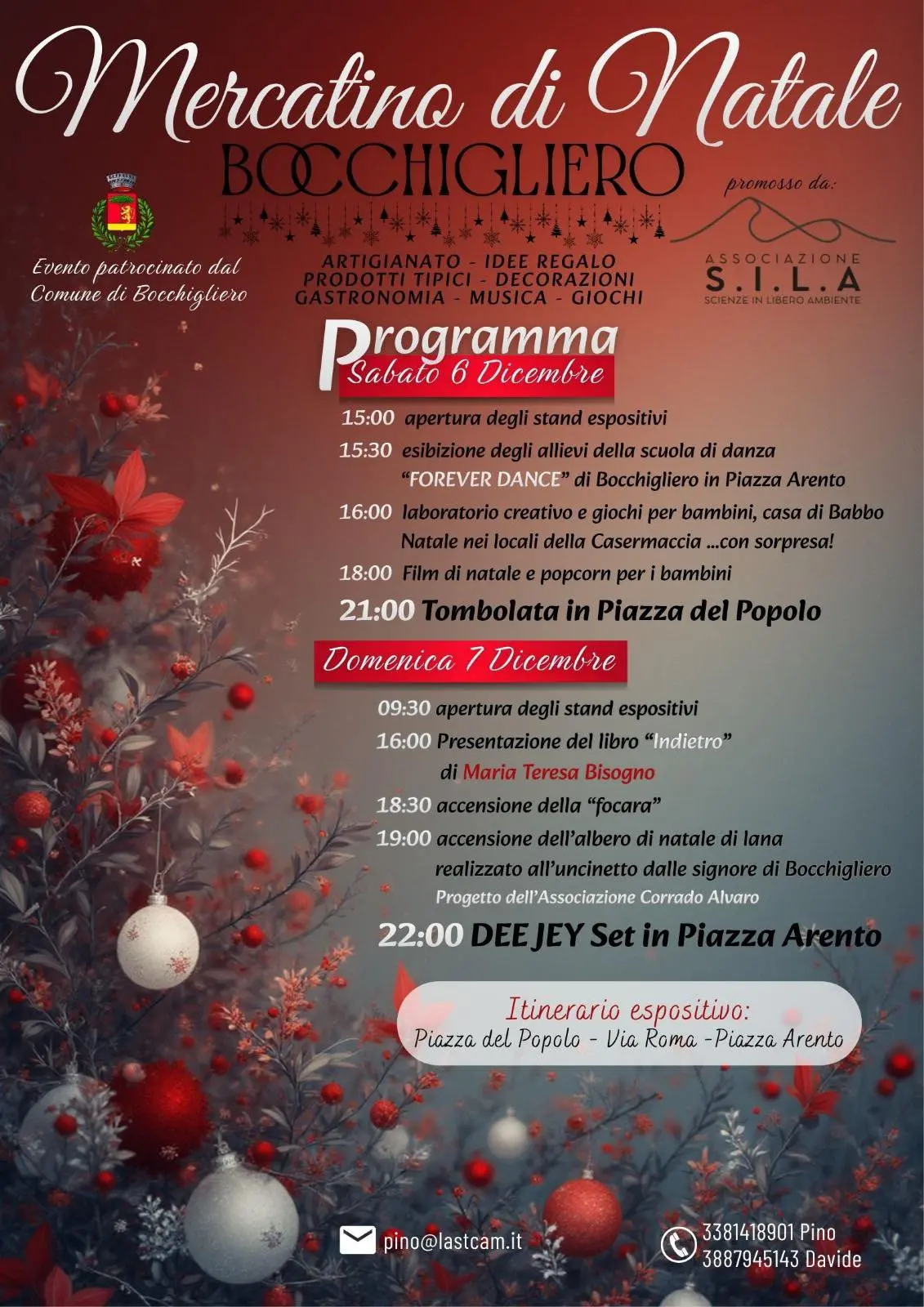 Locandina evento Mercatino di natale Bocchigliero
