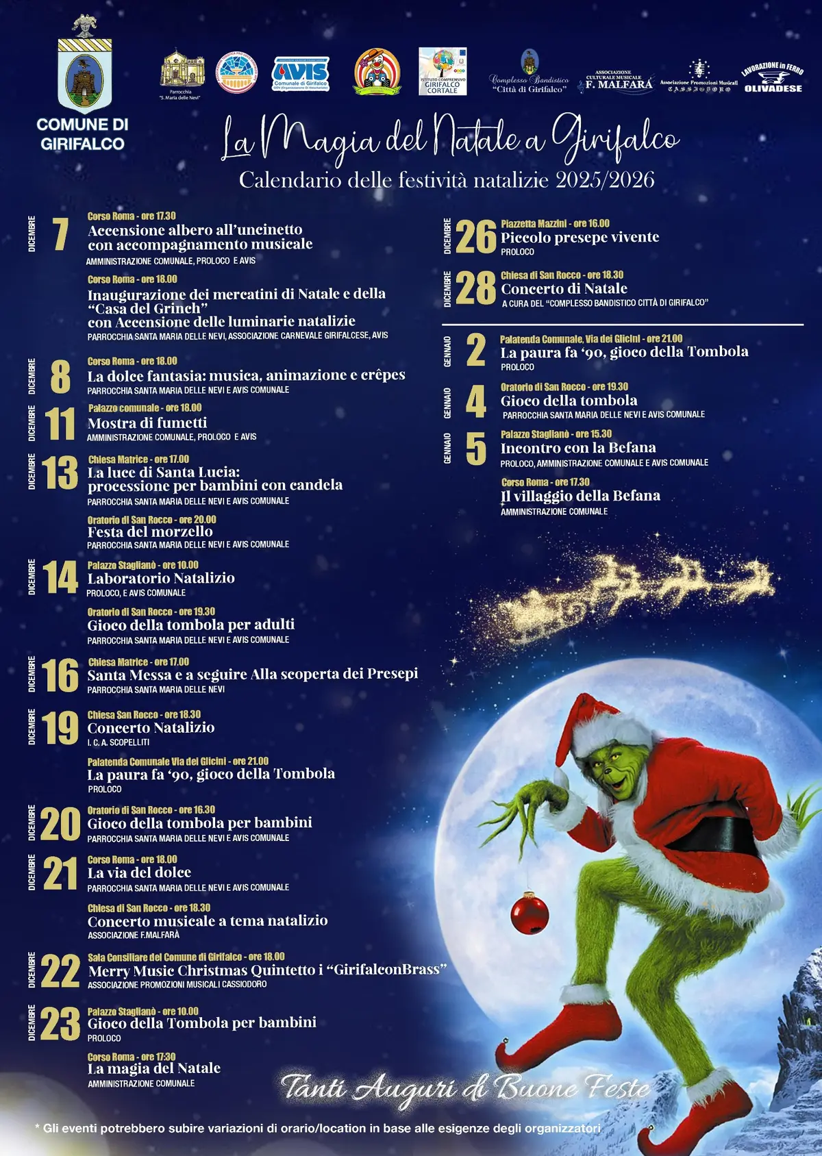 Locandina evento Natale a Girifalco