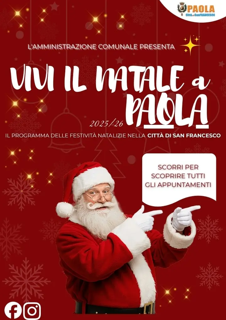 Locandina evento Natale a Paola