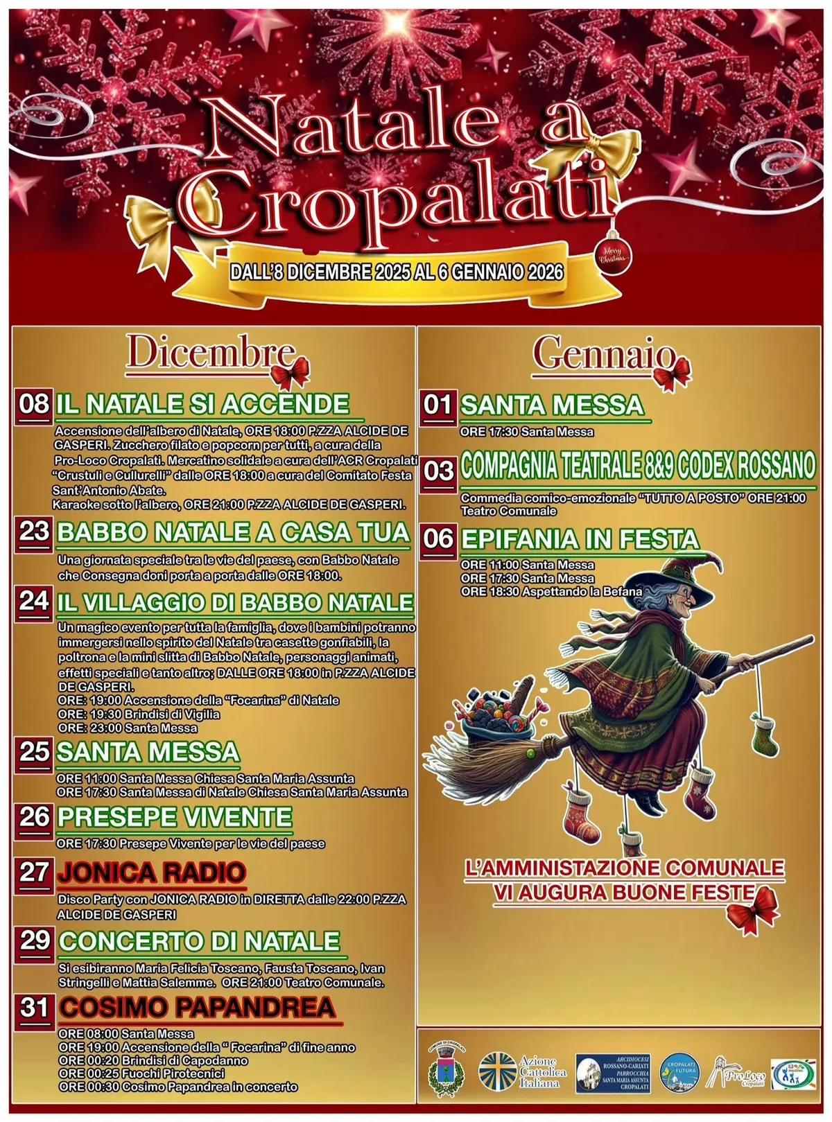 Locandina evento Natale a Cropalati