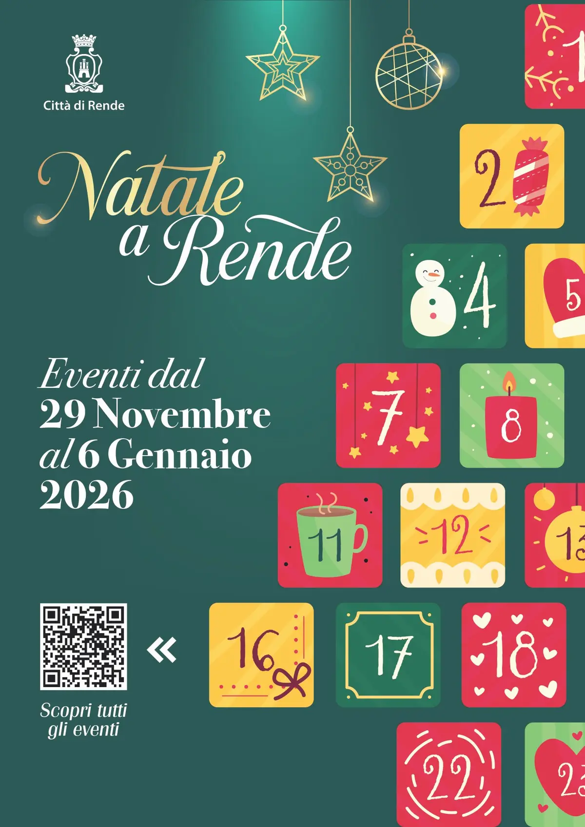 Locandina evento Natale a Rende