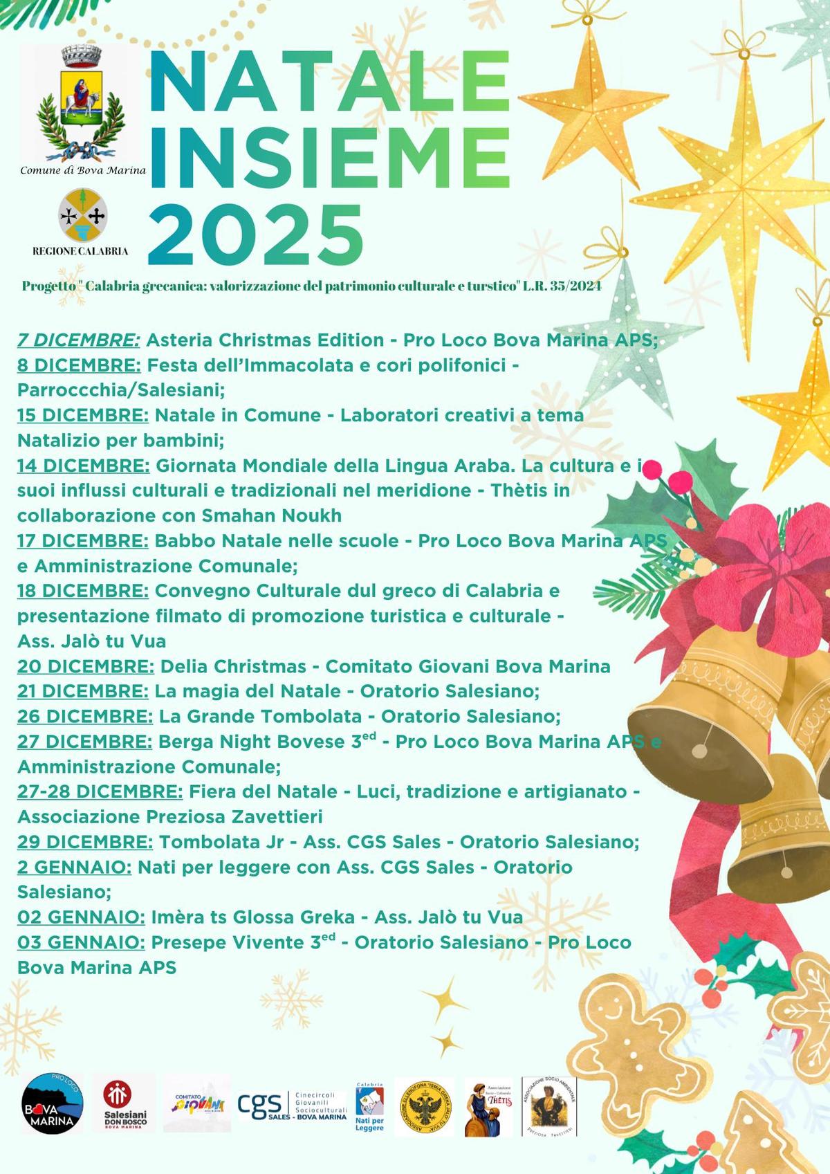 Locandina evento Natale a Bova Marina