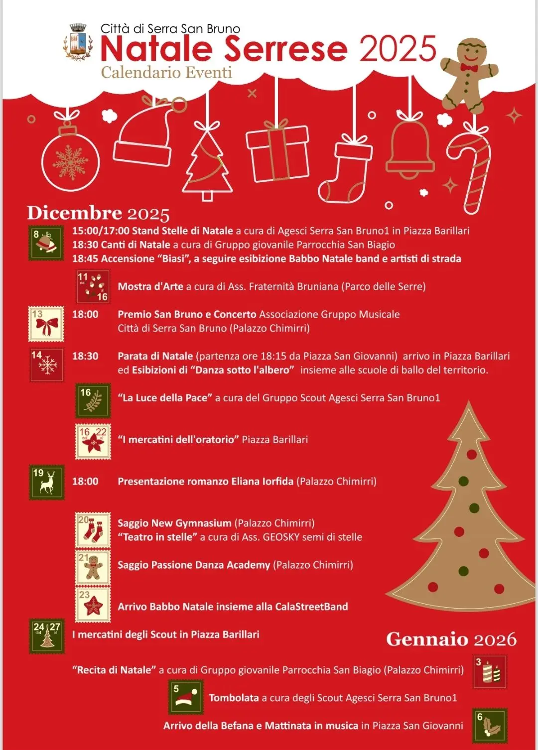 Locandina evento Natale Serra San Bruno