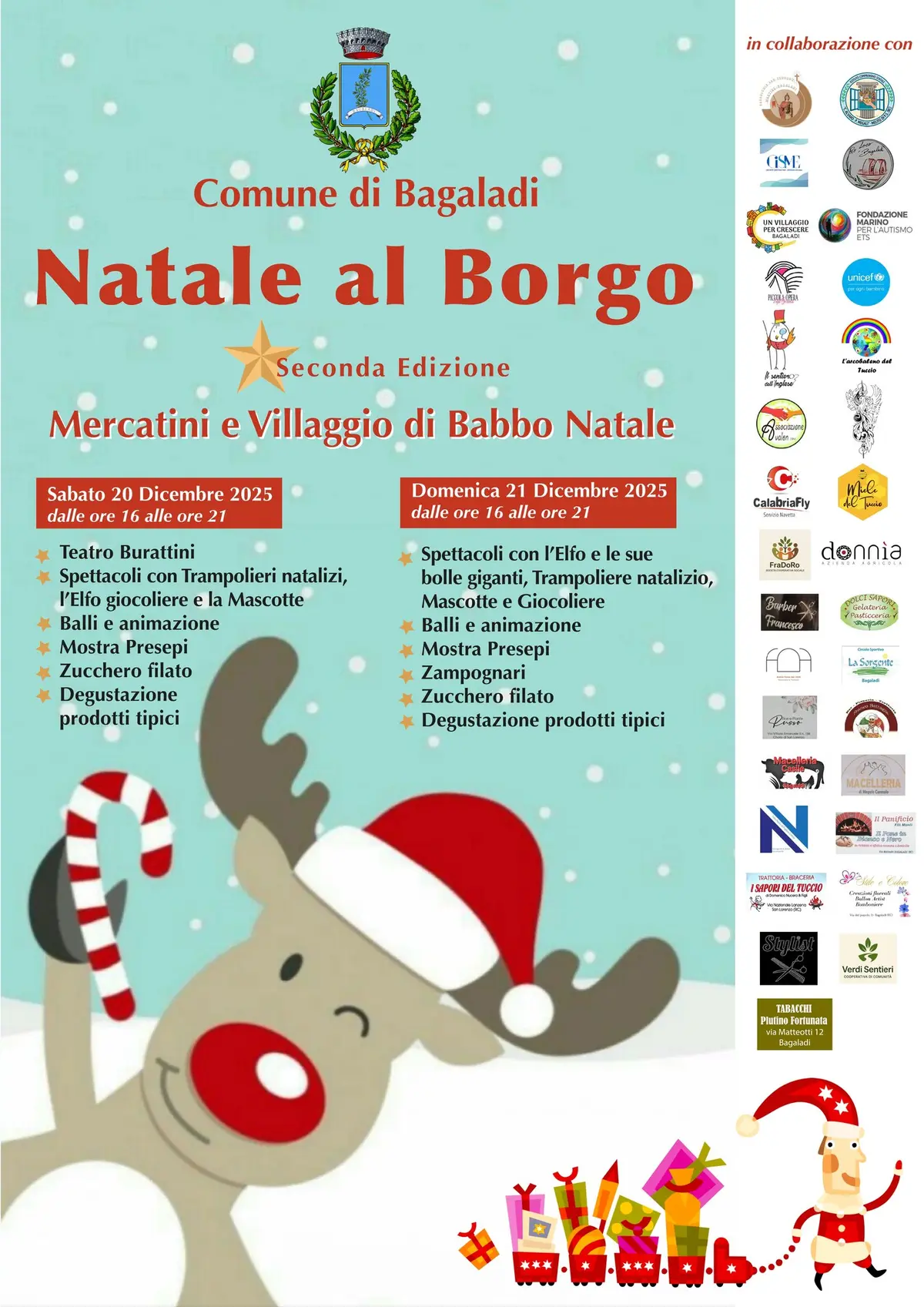 Locandina evento Natale al Borgo
