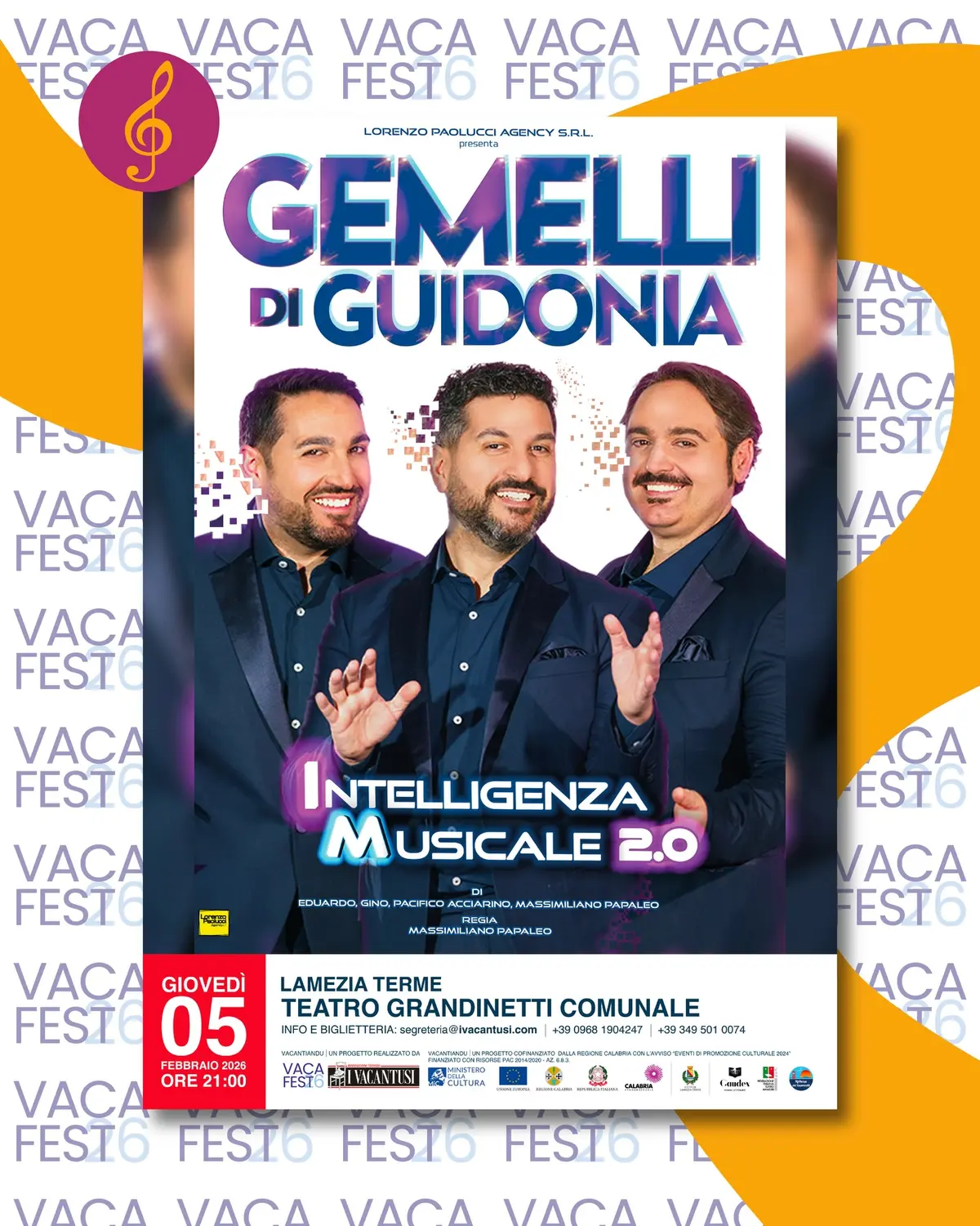 Locandina evento Gemelli di Guidonia
