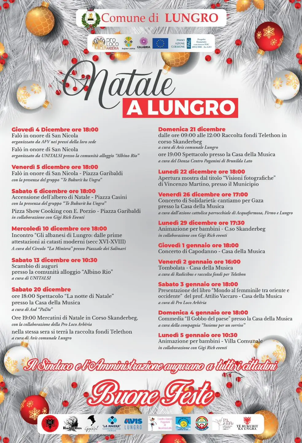 Locandina evento Natale a Lungro