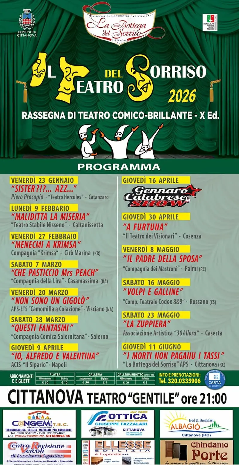 Locandina evento Teatro del sorriso