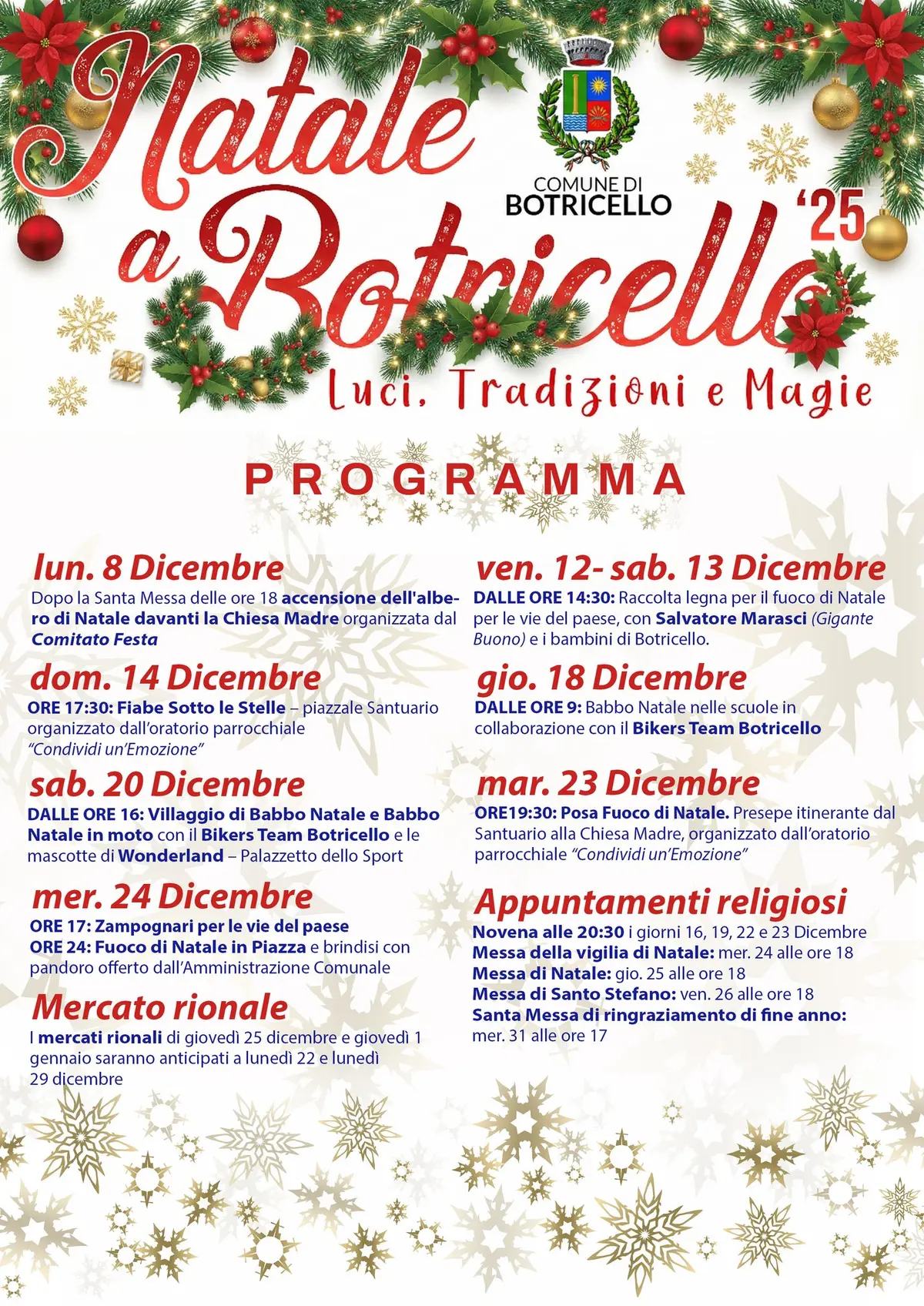 Locandina evento Natale a Botricello