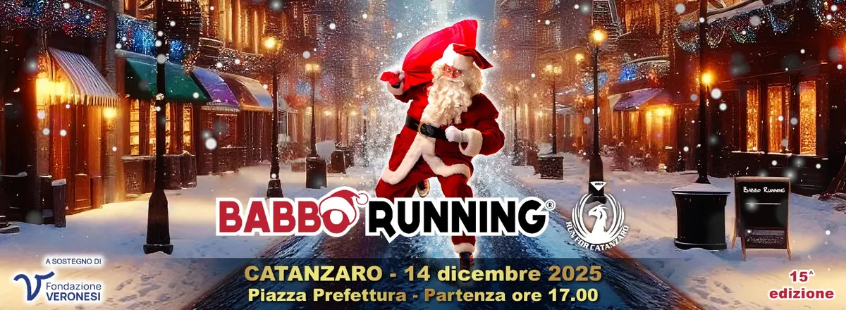 Locandina evento Babbo Running