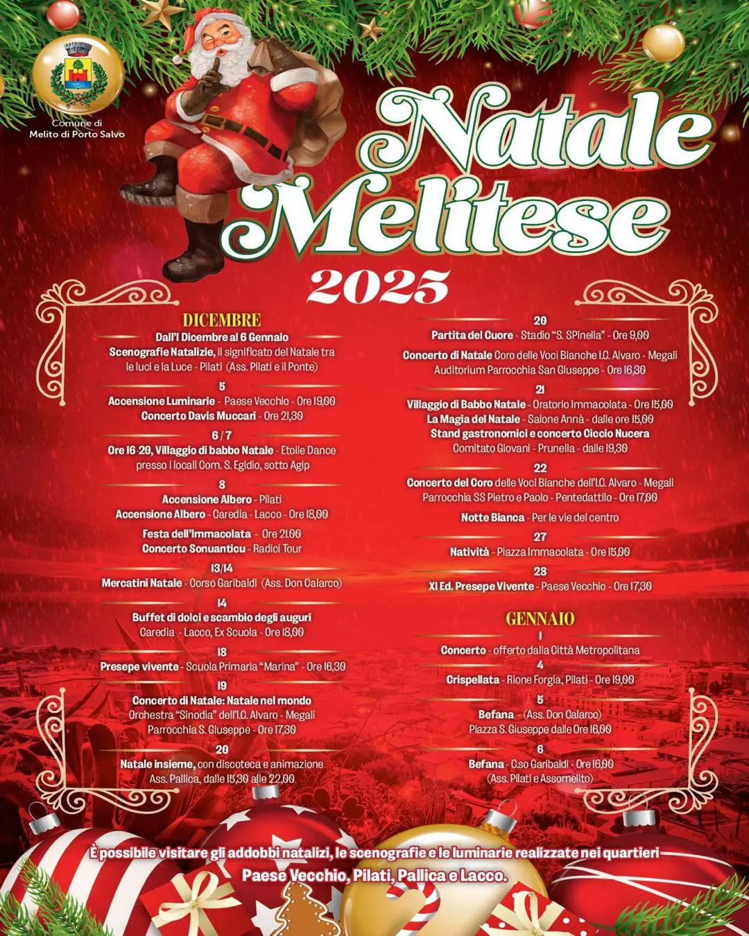 Locandina evento Natale a Melito di Porto Salvo