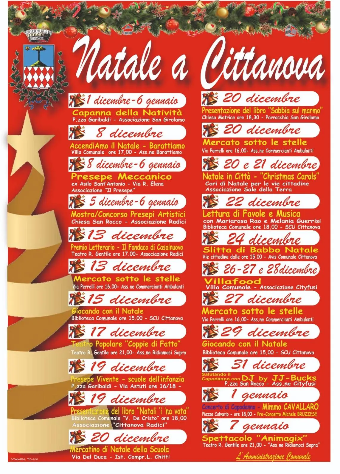 Locandina evento Natale a Cittanova