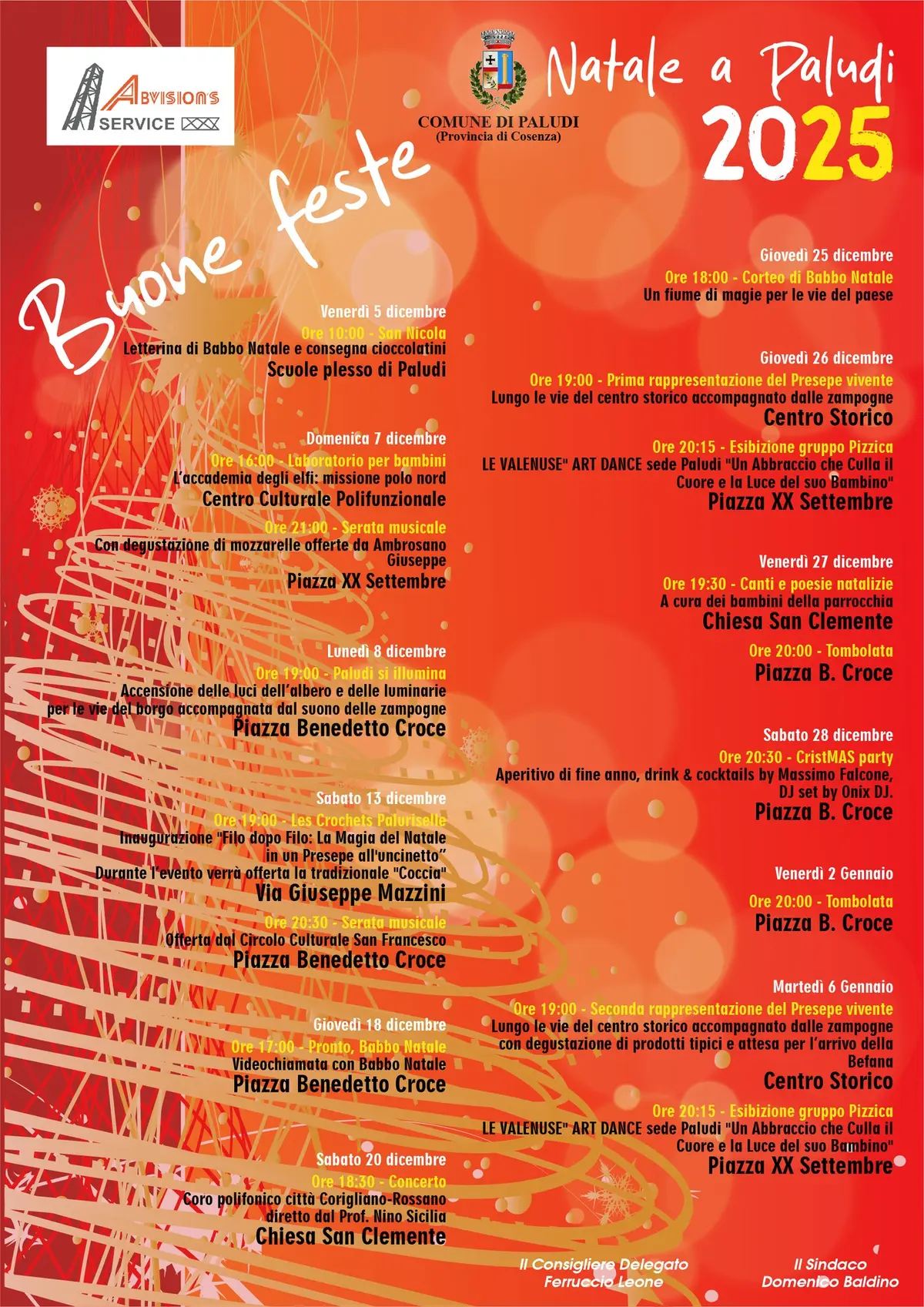 Locandina evento Natale a Paludi