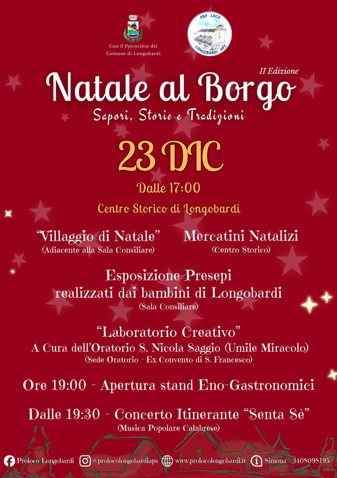 Locandina evento Natale al borgo Longobardi