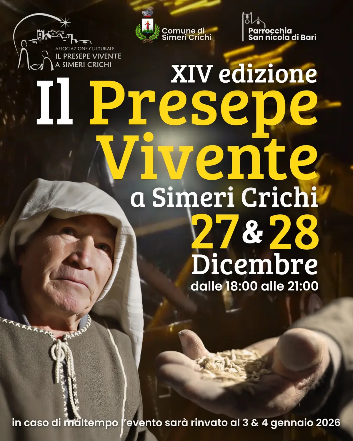 Locandina evento Presepe Vivente di Simeri Crichi