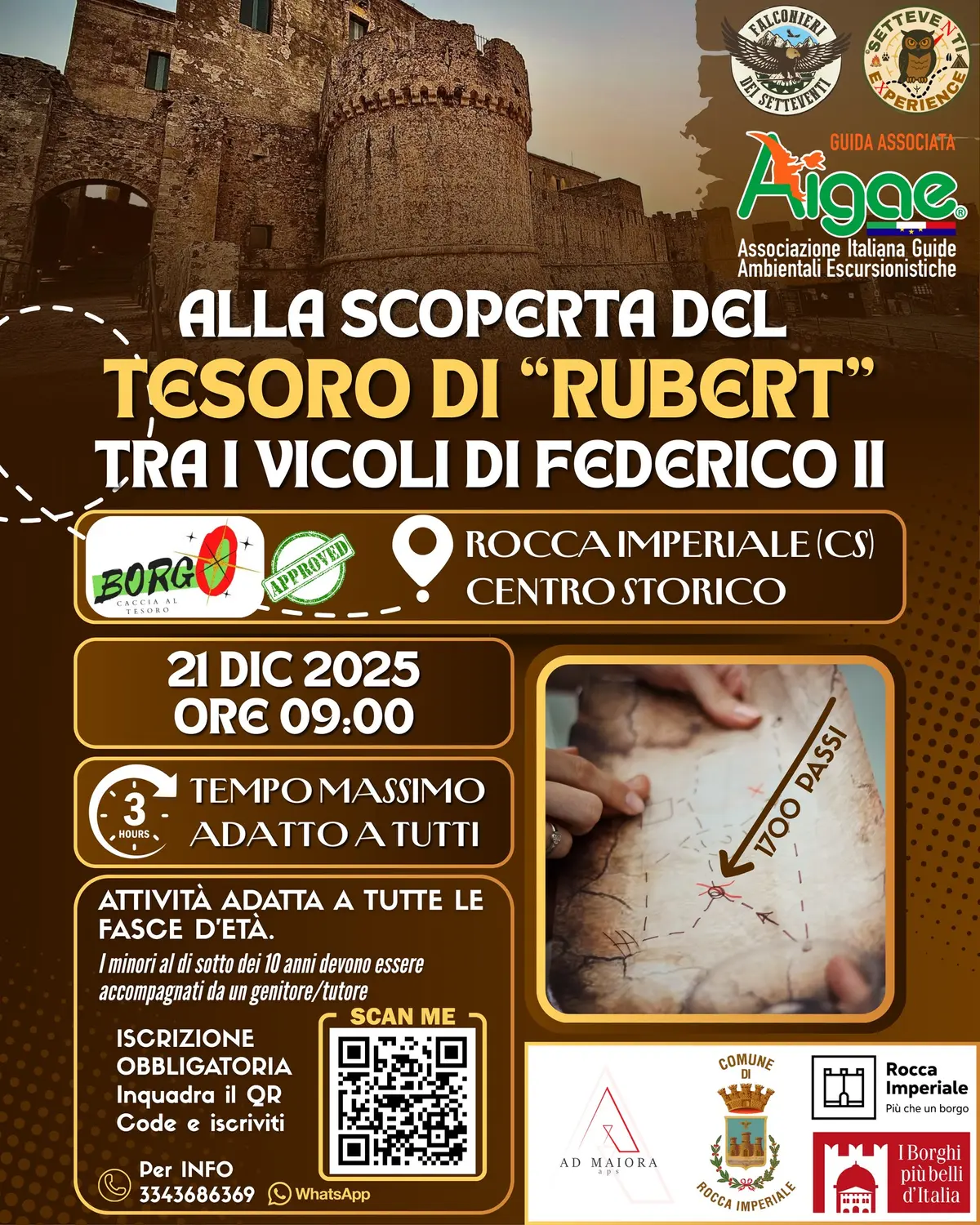 Locandina evento Alla scoperta del Tesoro di Rubert