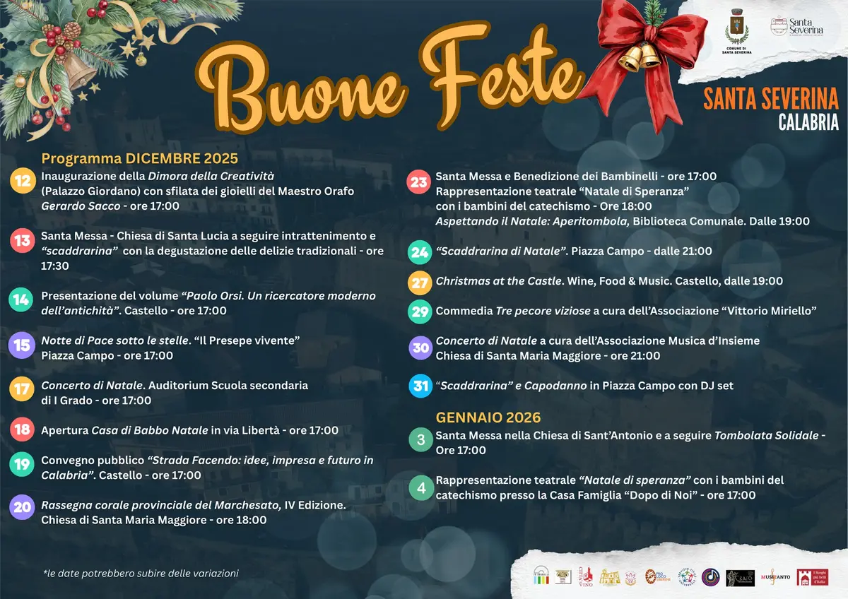 Locandina evento Natale a Santa Severina
