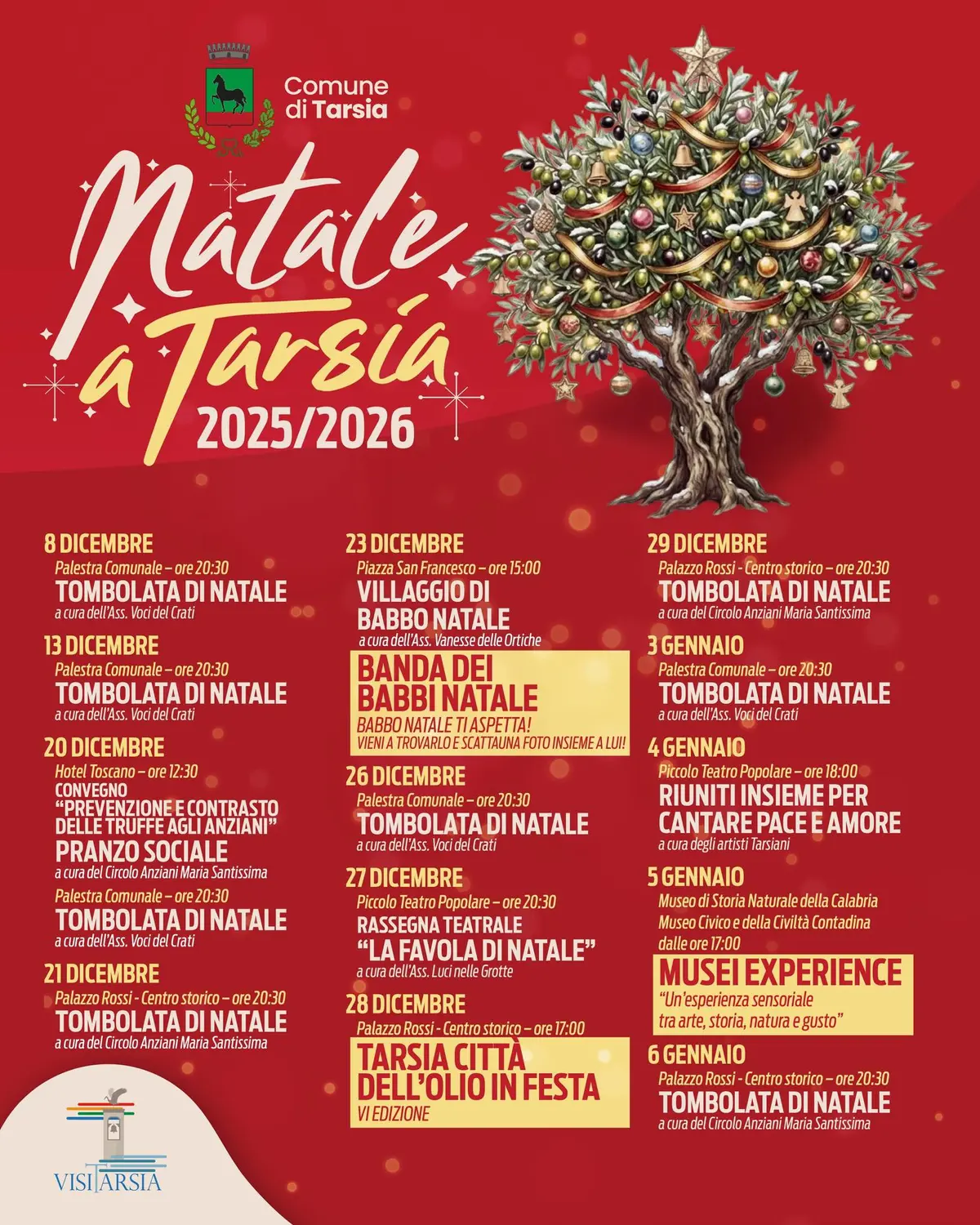 Locandina evento Natale a Tarsia
