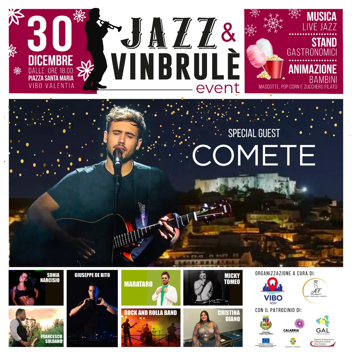 Jazz & Vin Brulé evento Vibo Valentia