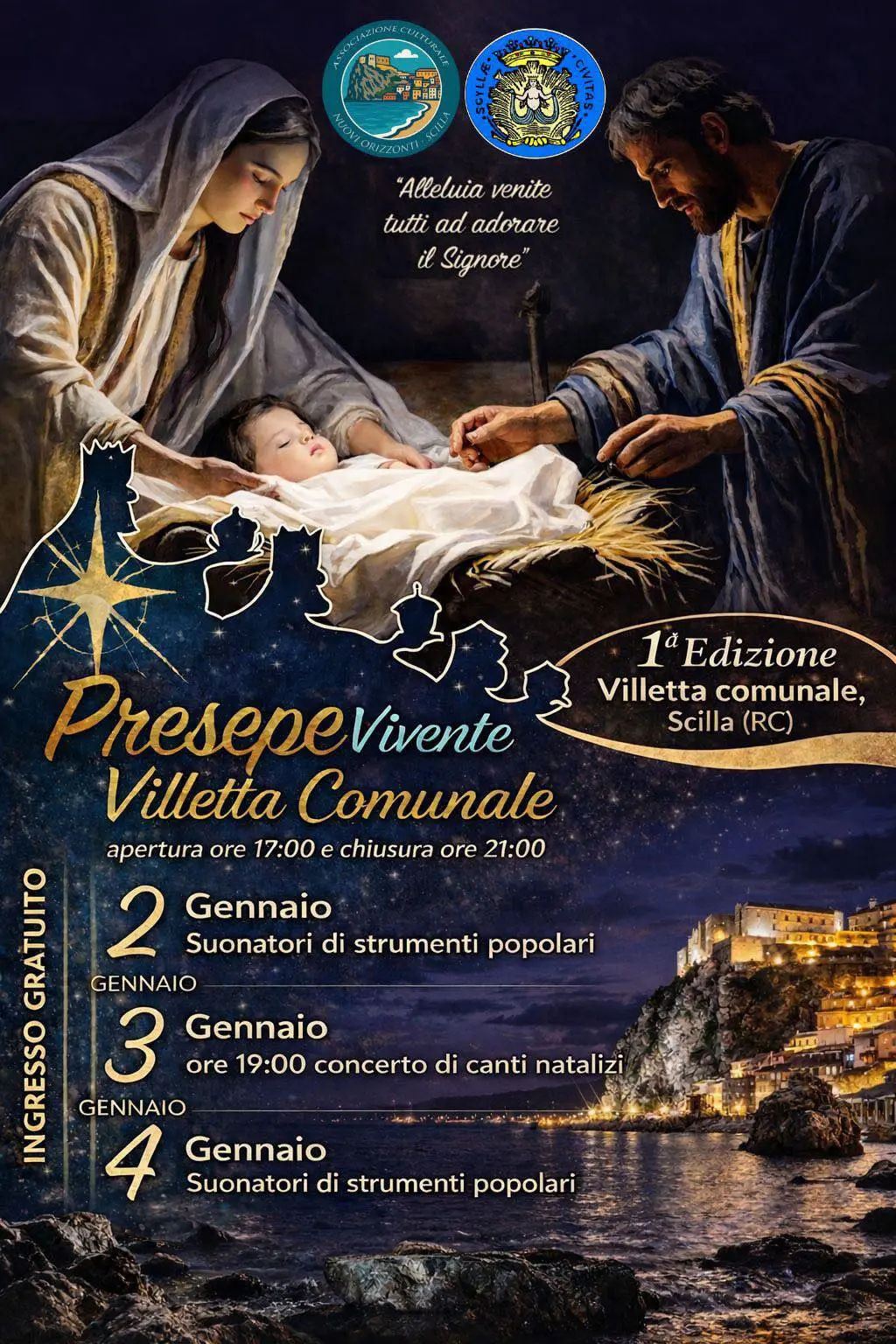 Locandina evento Presepe Vivente Scilla