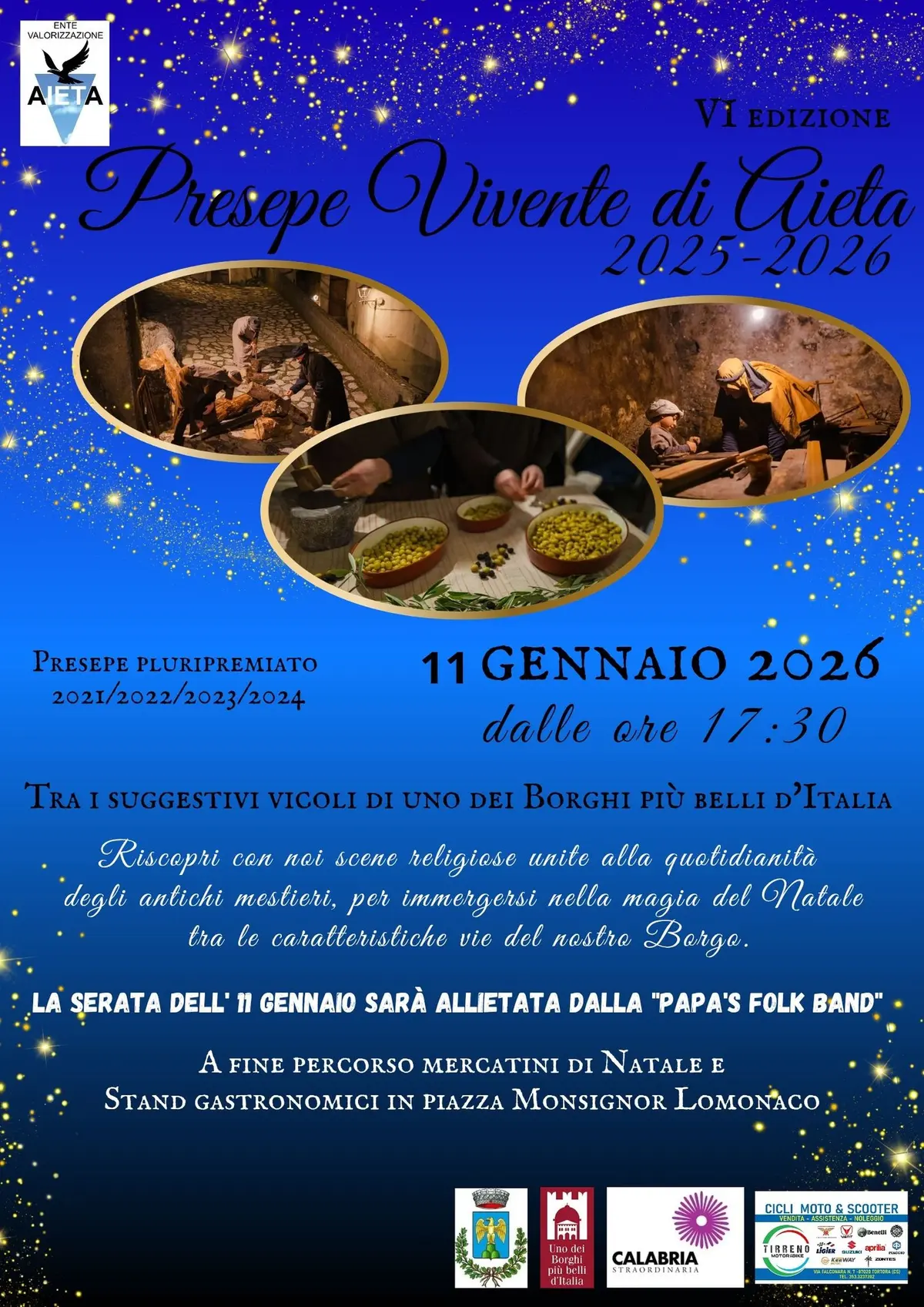 Locandina evento Presepe vivente di Aieta