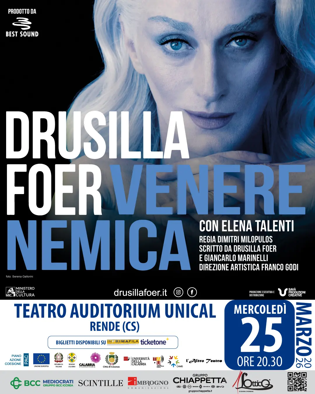 Locandina spettacolo teatrale Venere Nemica