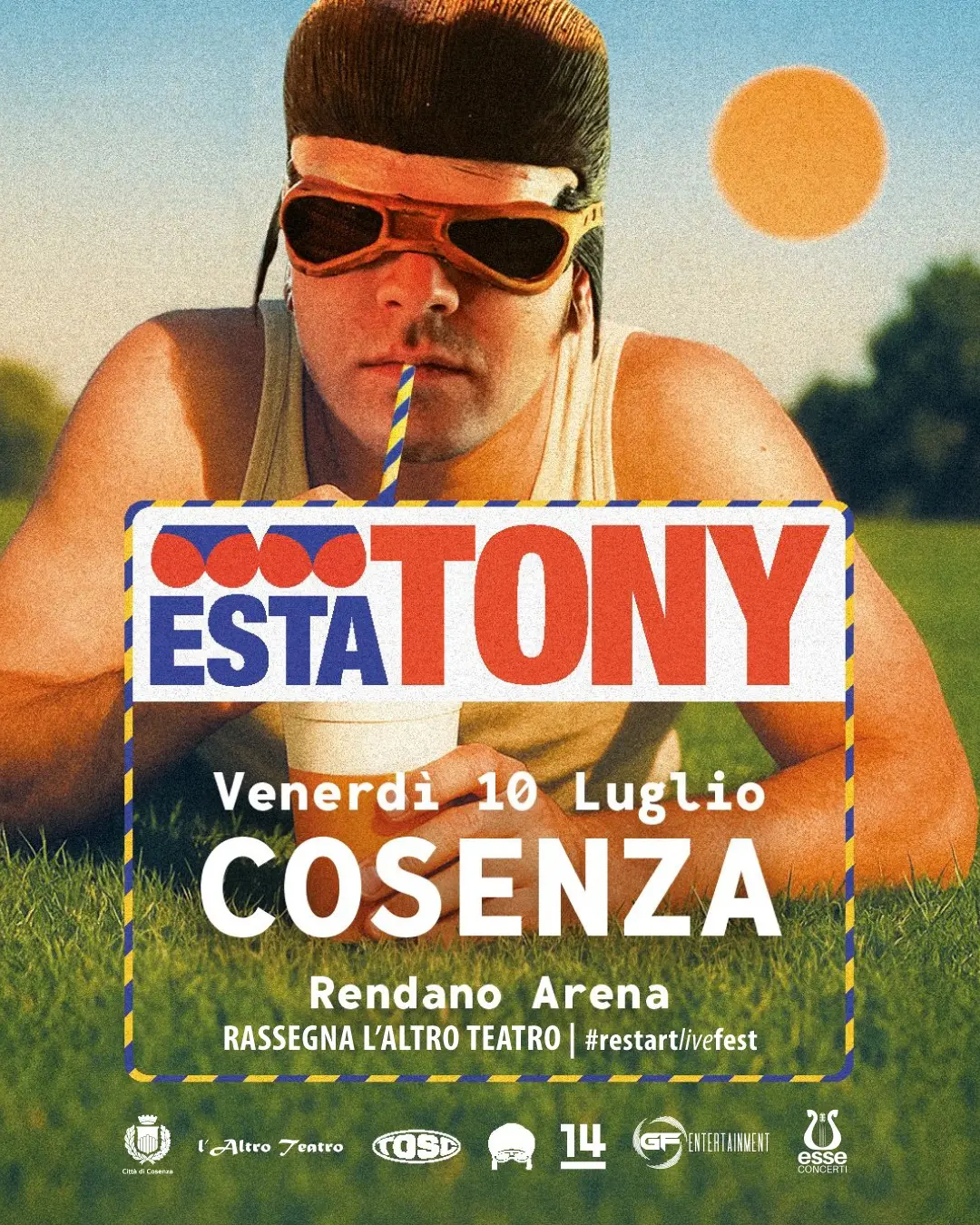 Locandina evento Tony Pitony in concerto a Cosenza