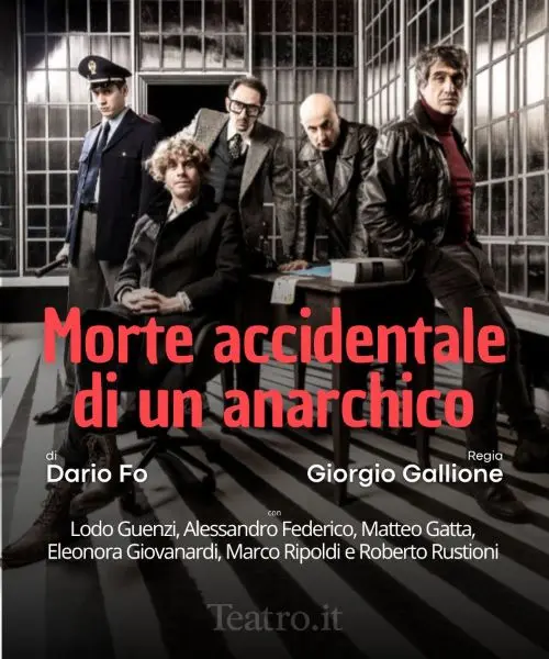 Locandina spettacolo teatrale Il capolavoro di Dario Fo torna a teatro