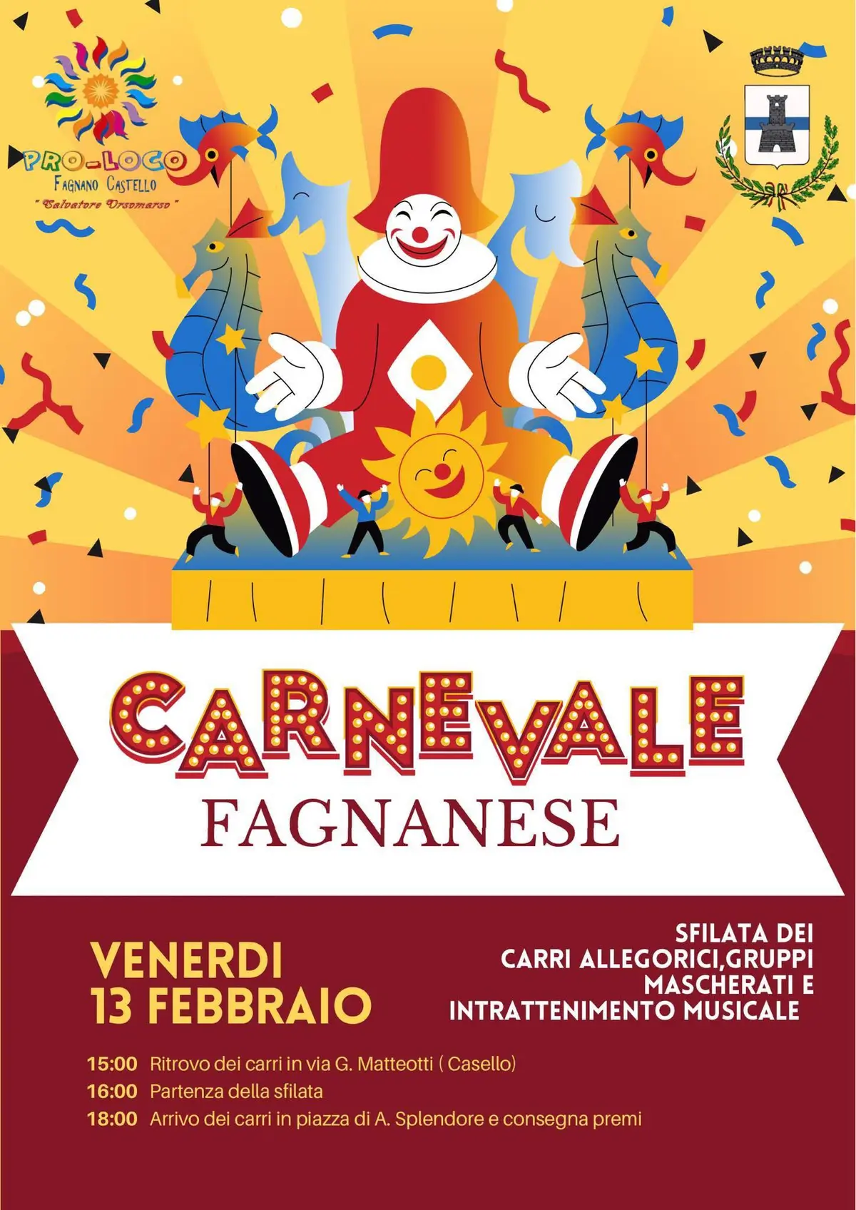 Locandina evento Carnevale di Fagnano