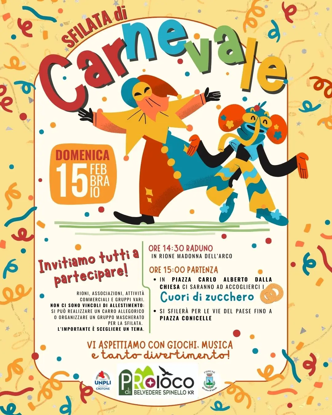 Locandina Carnevale di Belvedere di Spinello