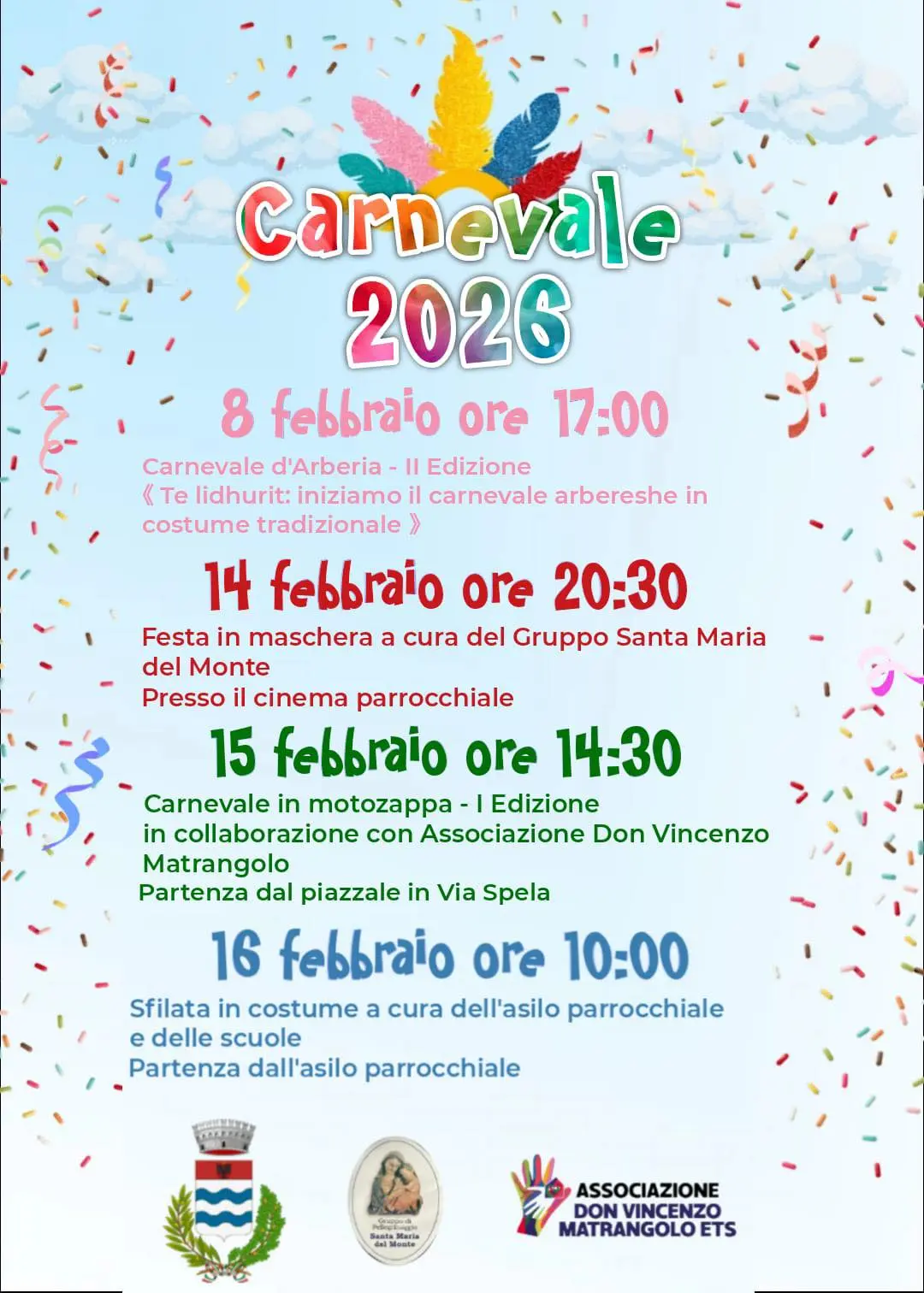 Locandina evento Carnevale di Acquaformosa