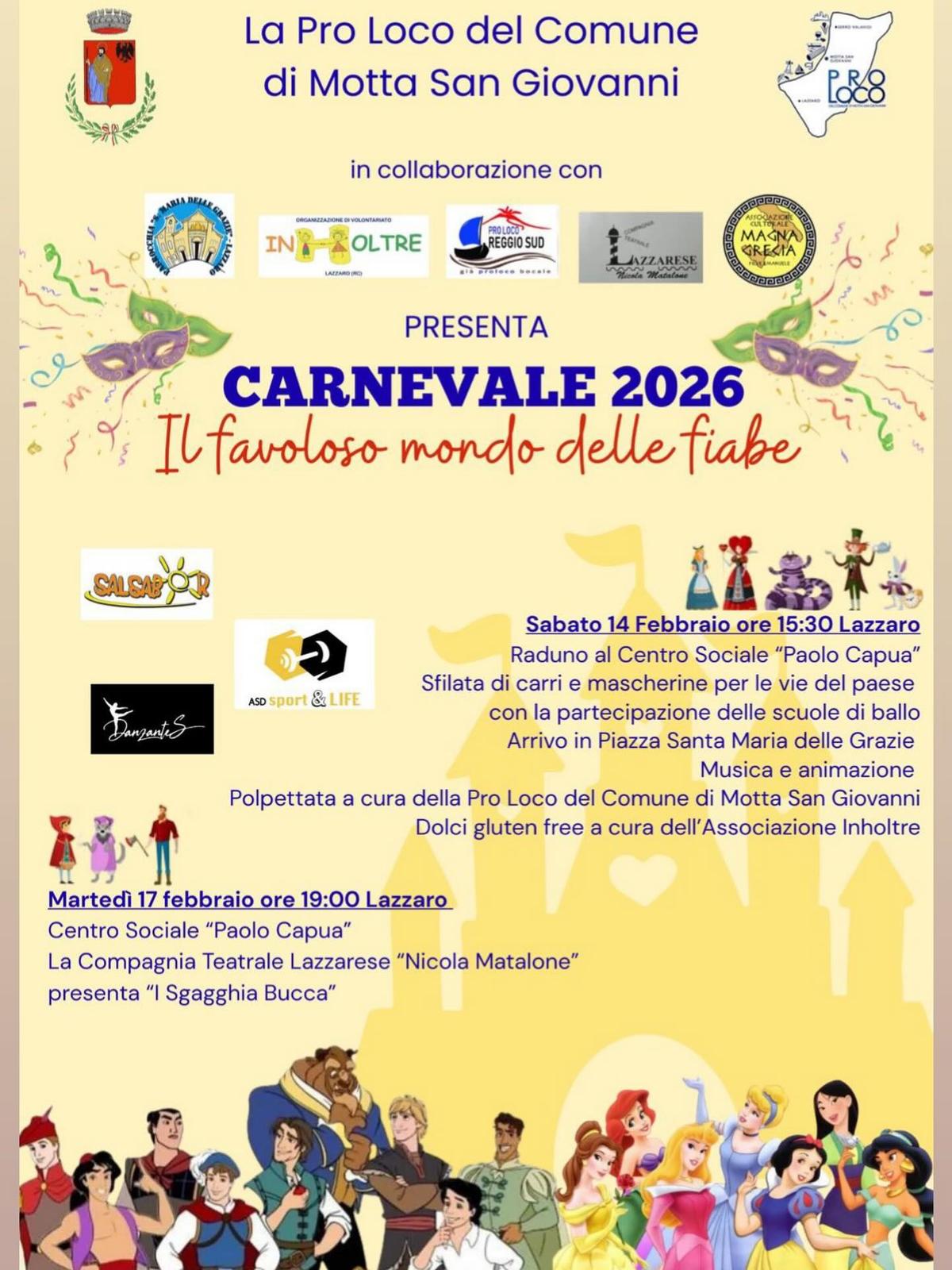 Locandina evento Carnevale di Motta San Giovanni