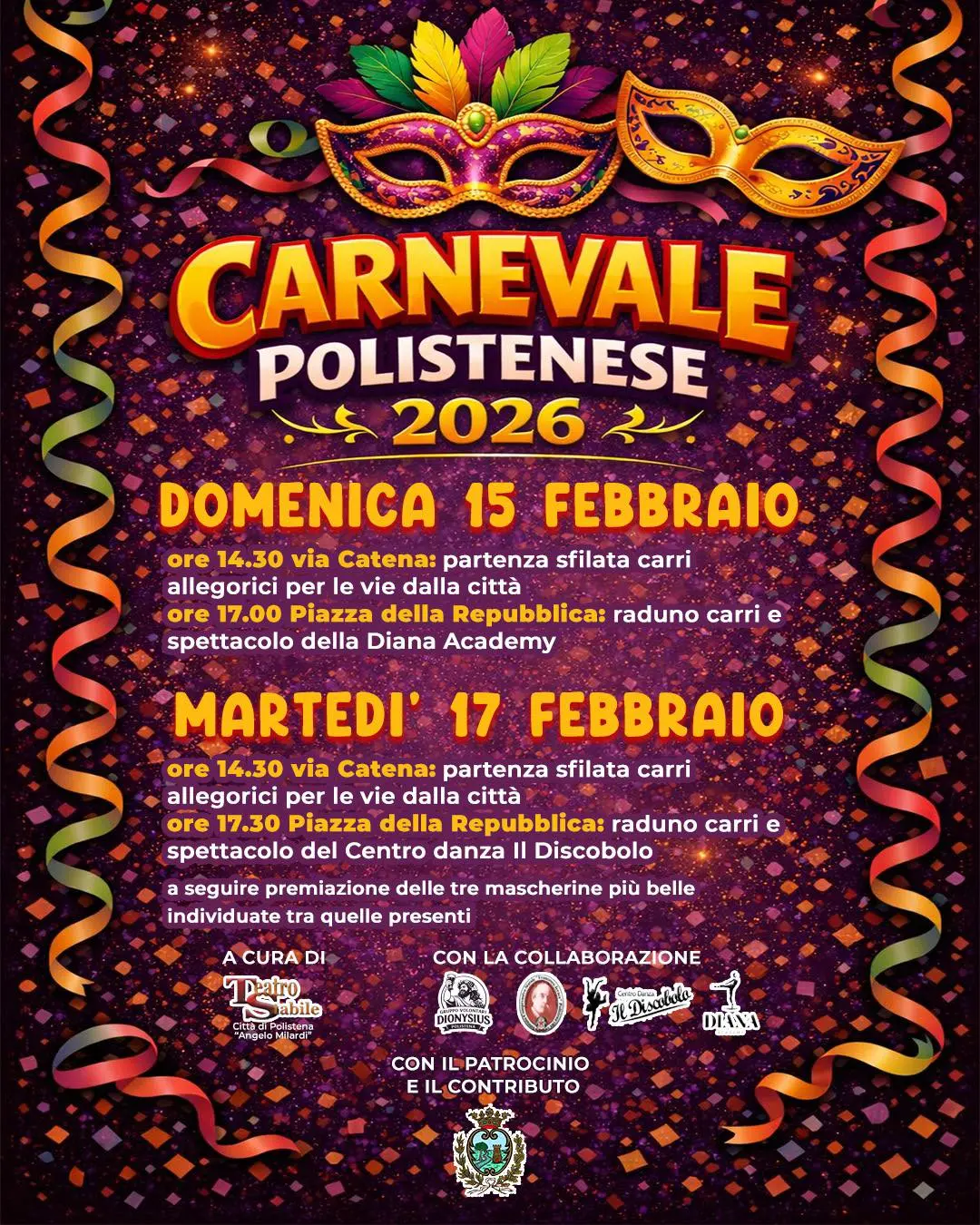 Locandina evento Carnevale di Polistena