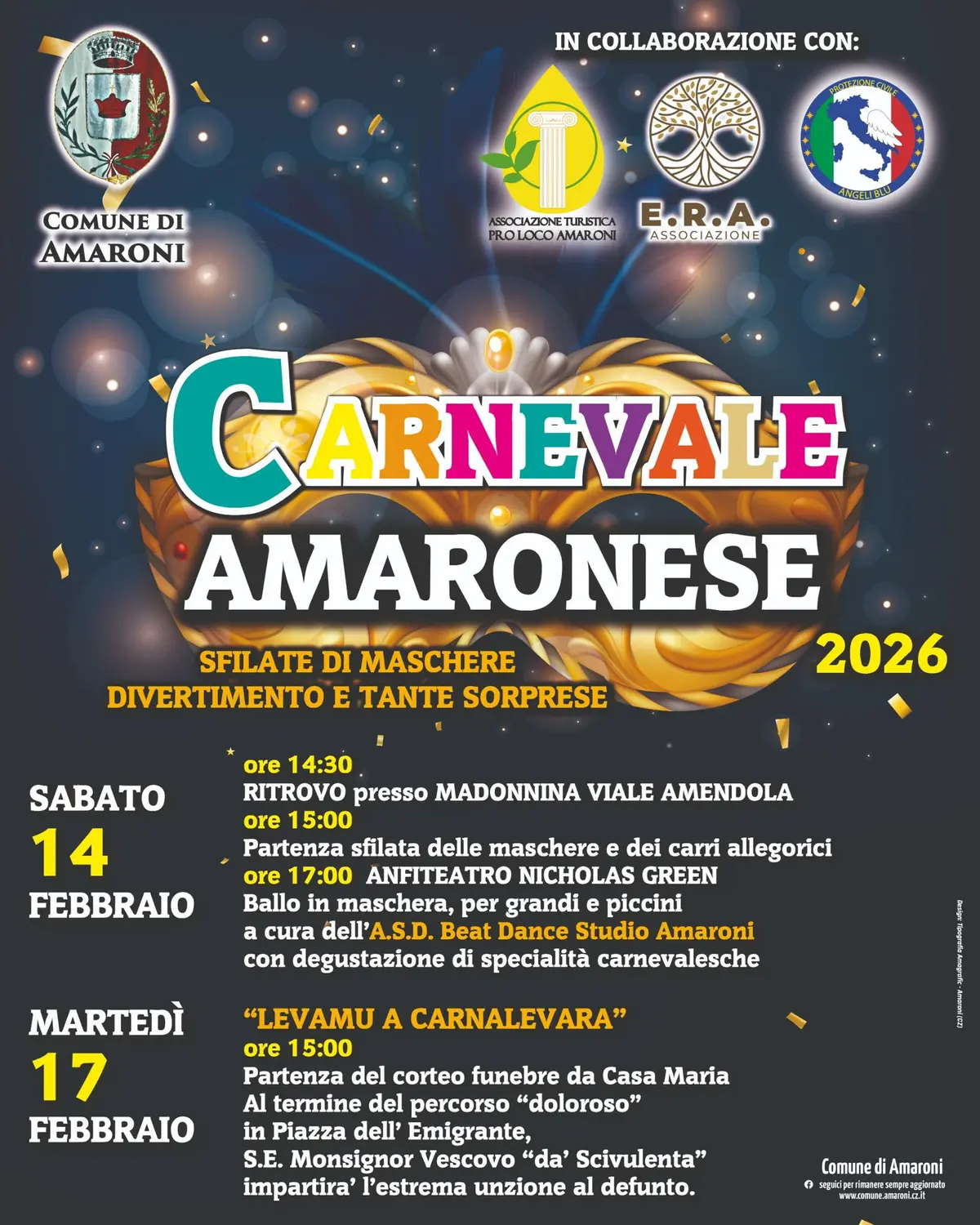 Locandina evento Carnevale di Amaroni