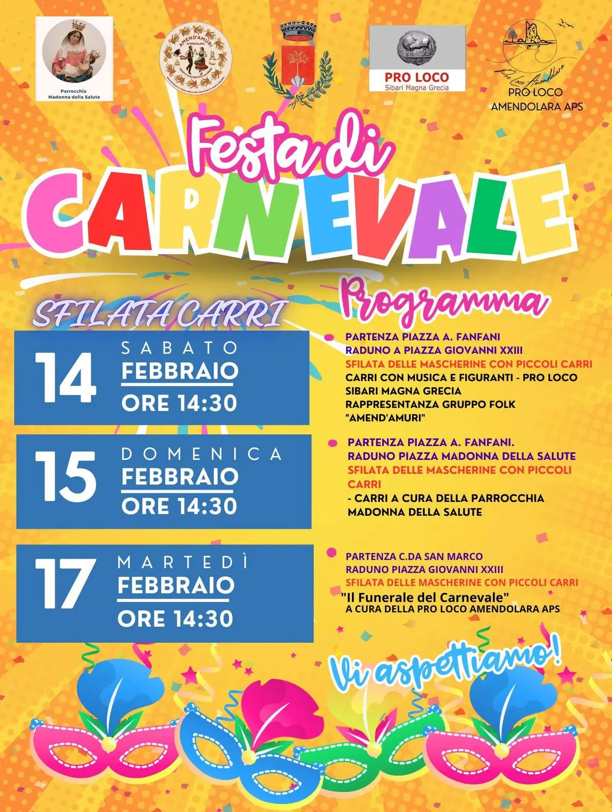 Locandina Carnevale di Amendolara