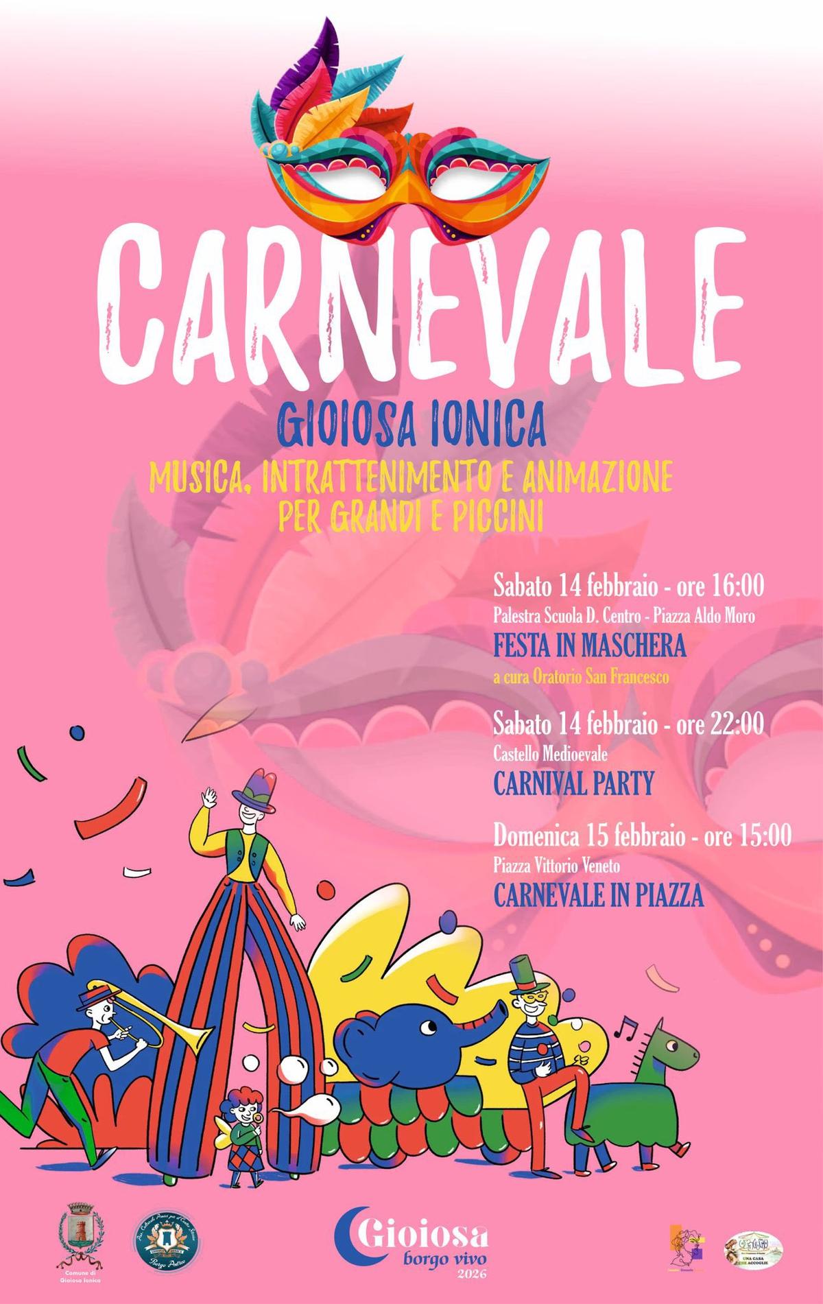 Locandina evento Carnevale di Gioiosa Ionica