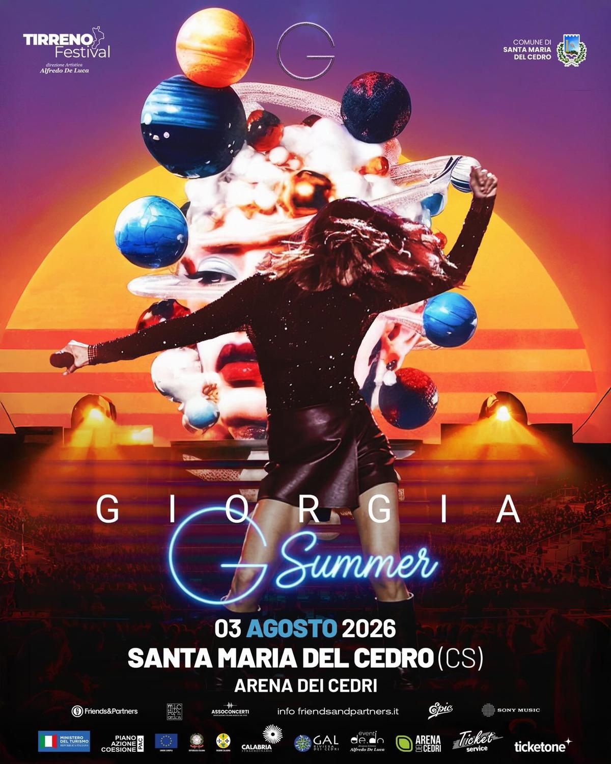 Locandina Tirreno Festival - Giorgia
