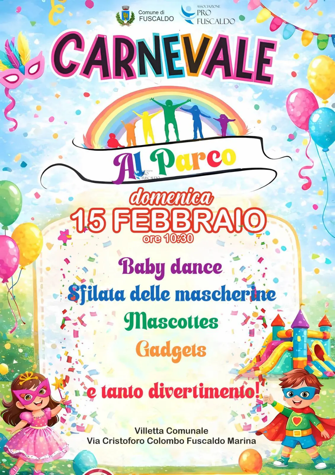 Locandina evento Carnevale di Fuscaldo