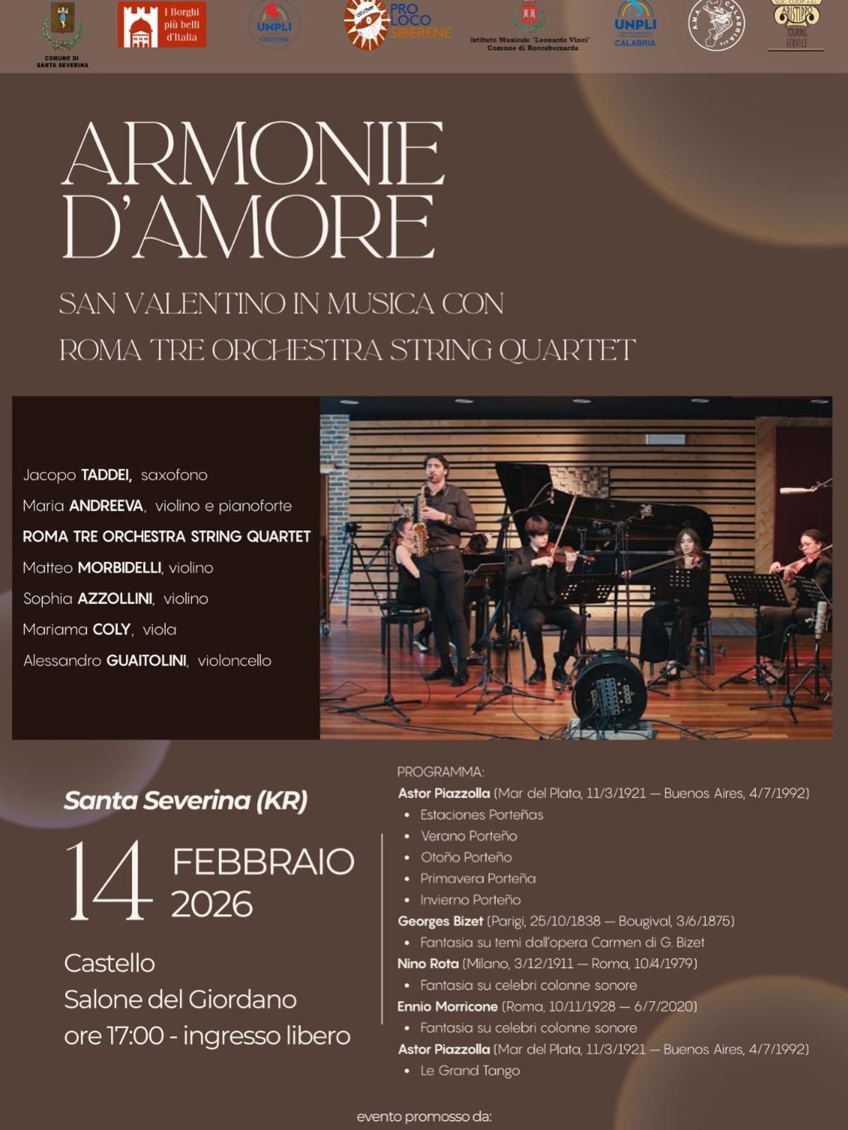 Locandina evento Armonie d'Amore