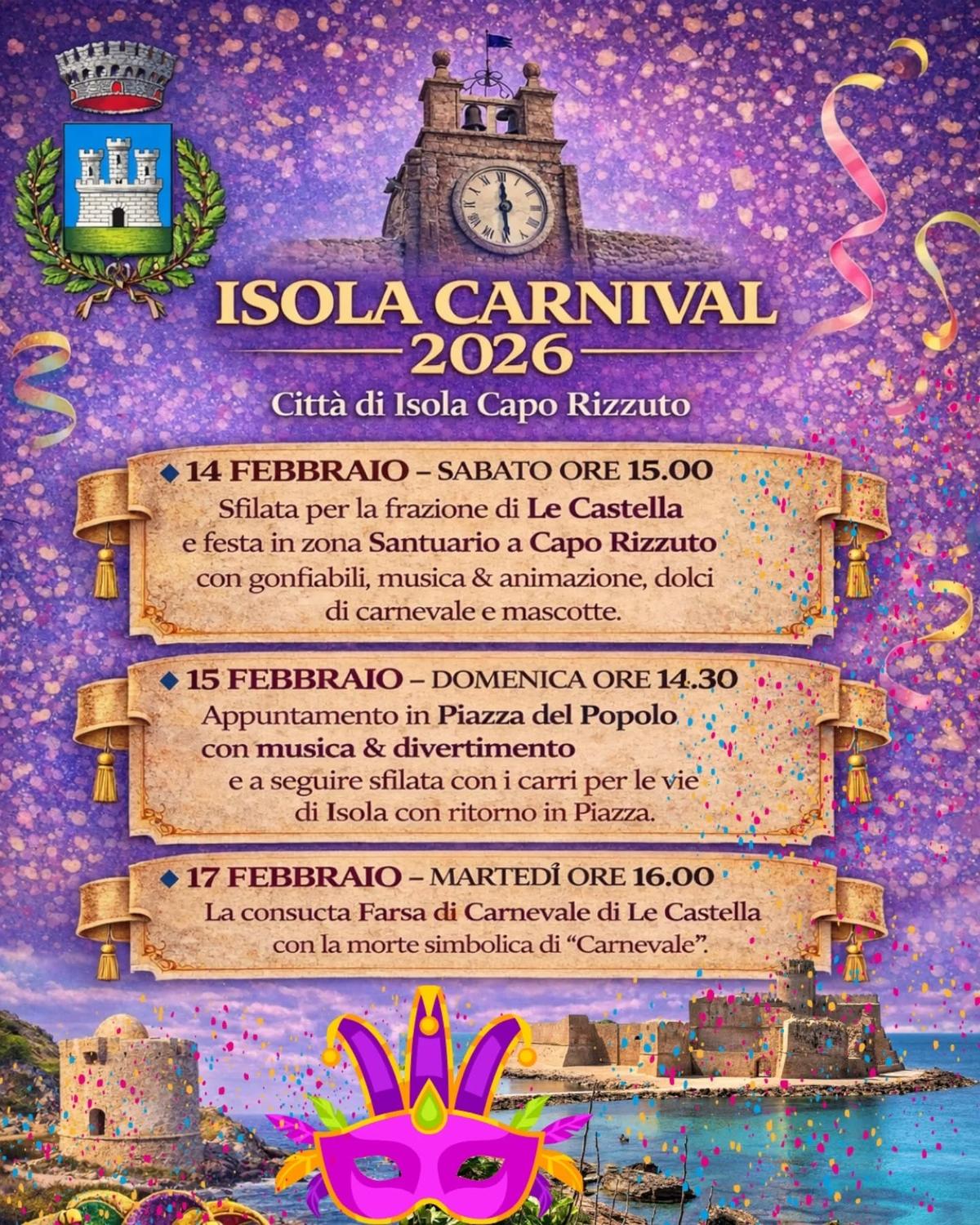 Locandina Carnevale di Isola di Capo Rizzuto