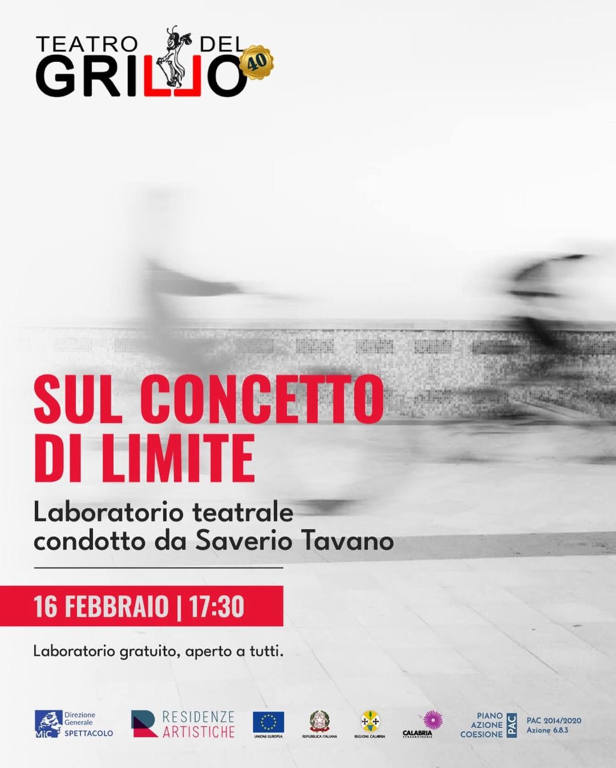 Locandina laboratorio teatrale Sul concetto di limite