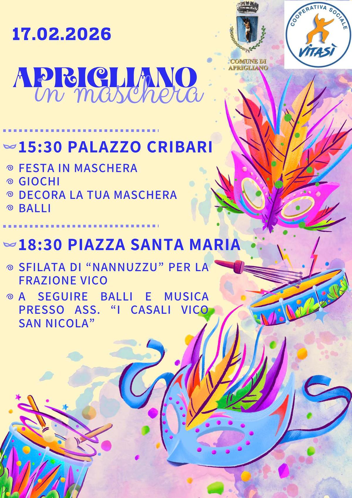 Locandina evento Carnevale di Aprigliano