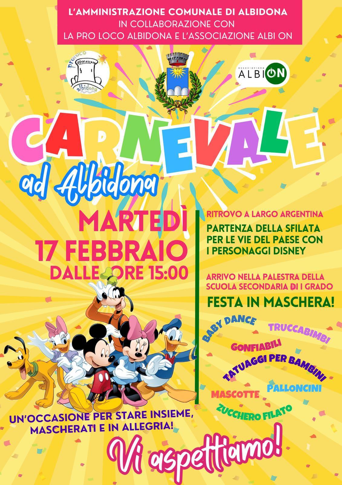 Locandina evento Carnevale di Albidona