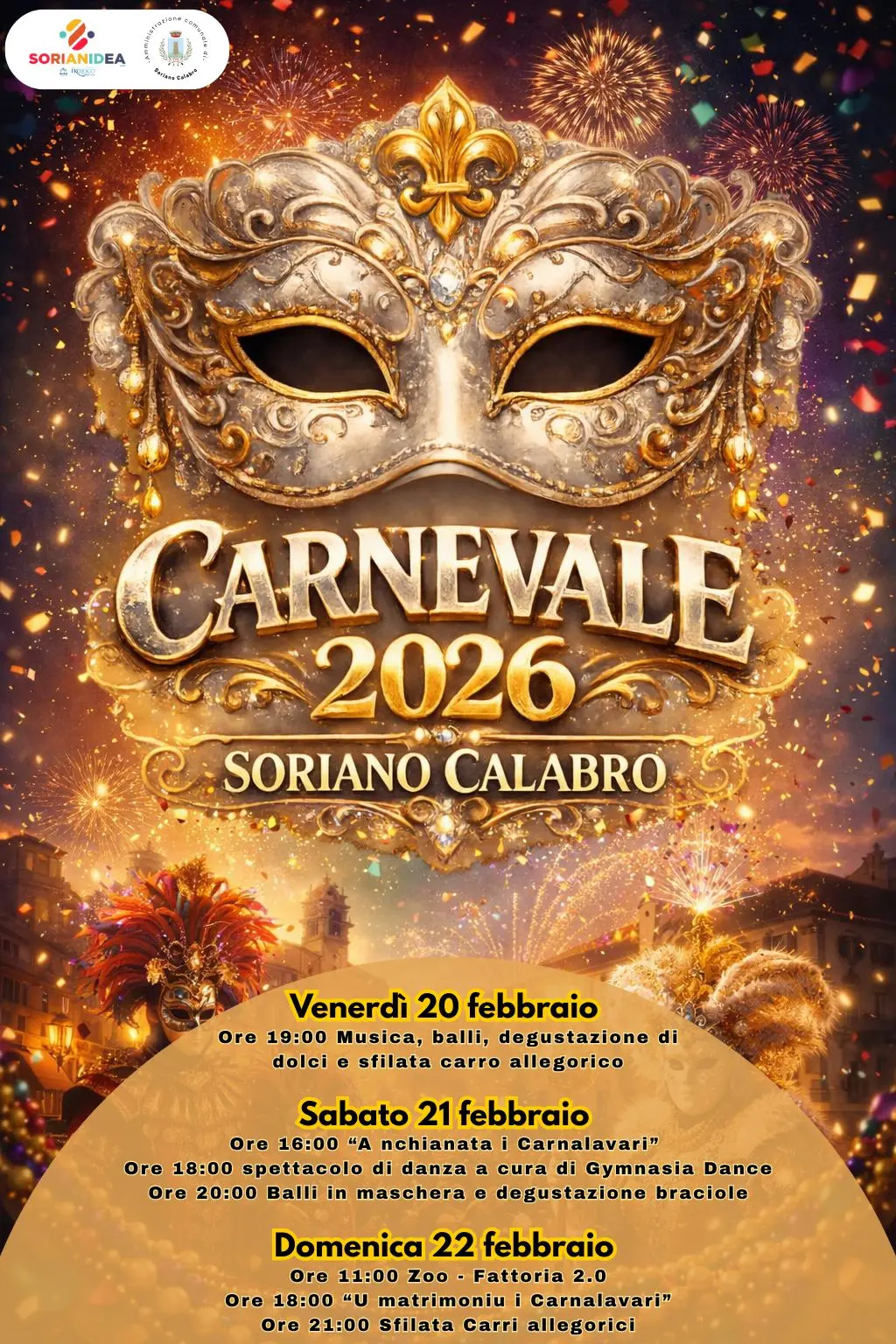 Nuova Locandina Soriano Calabro Carnevale